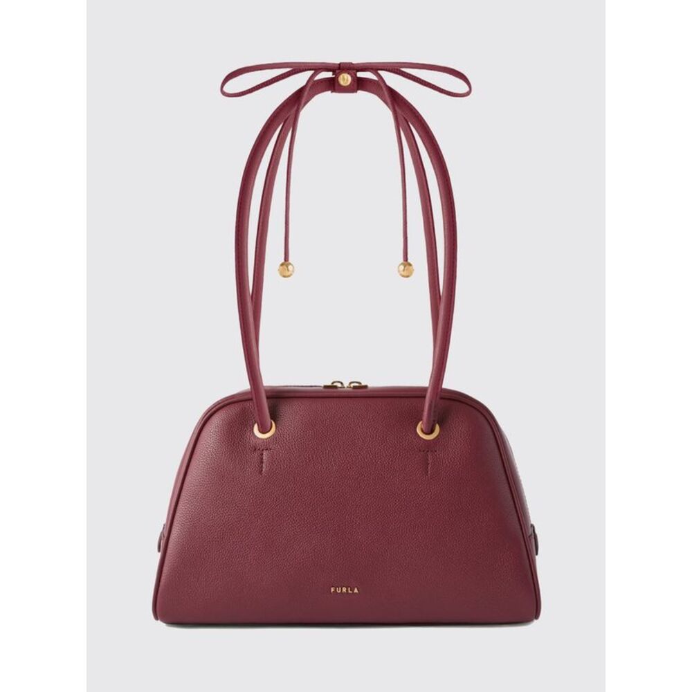 Poppy Handbag Furla In Full-Grain Leather With Double Handles And Zip